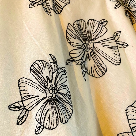 La Boutique A Line Skirt - Women’s - Off White & Black - 20 - Picture 6 of 6